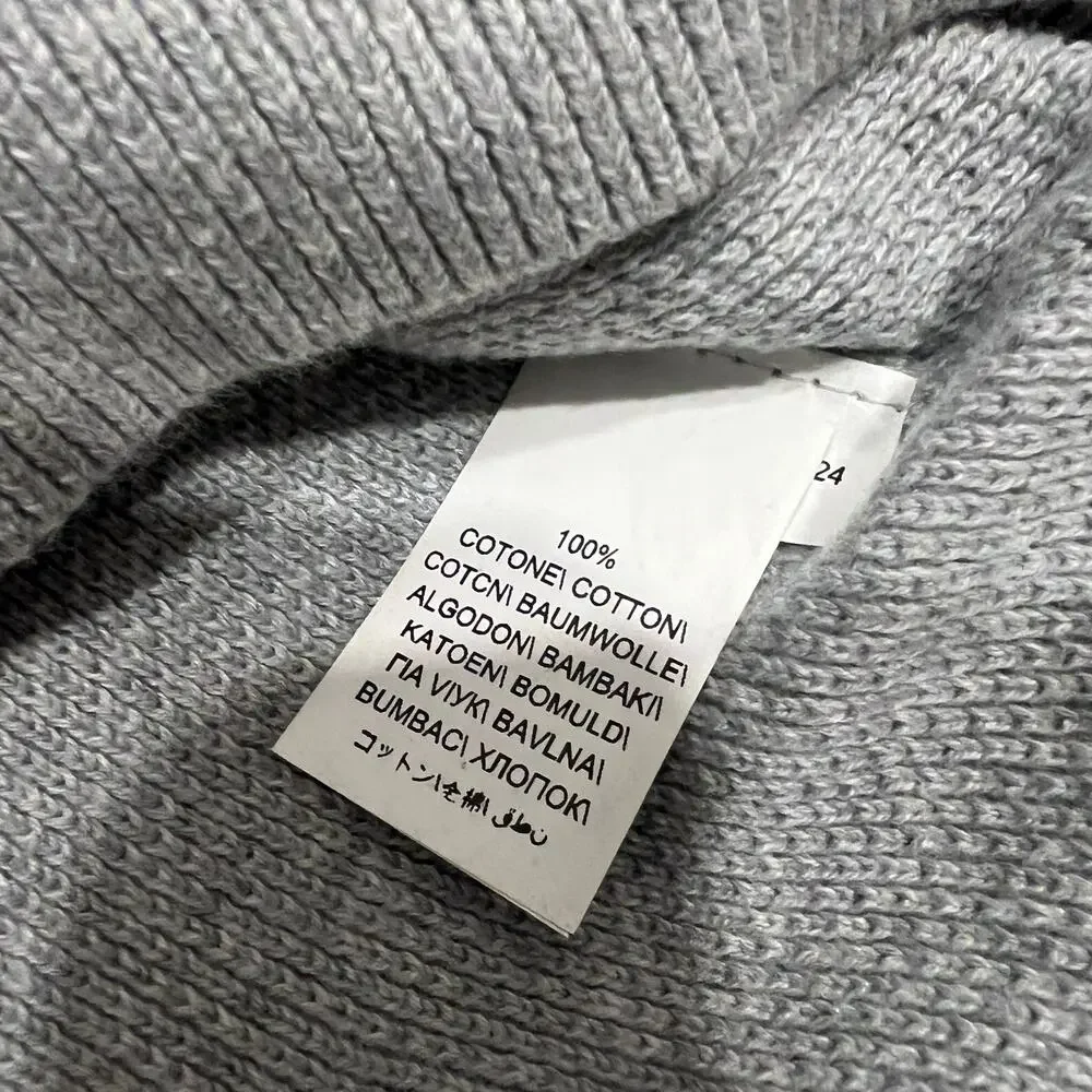 Brunello Cucinelli Men's Gray Crewneck 100% Cotton Knit Sweater Size 50 / Med